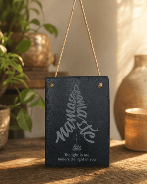 Artistic Namaste Slate Wall Hanging - Wall Hanging