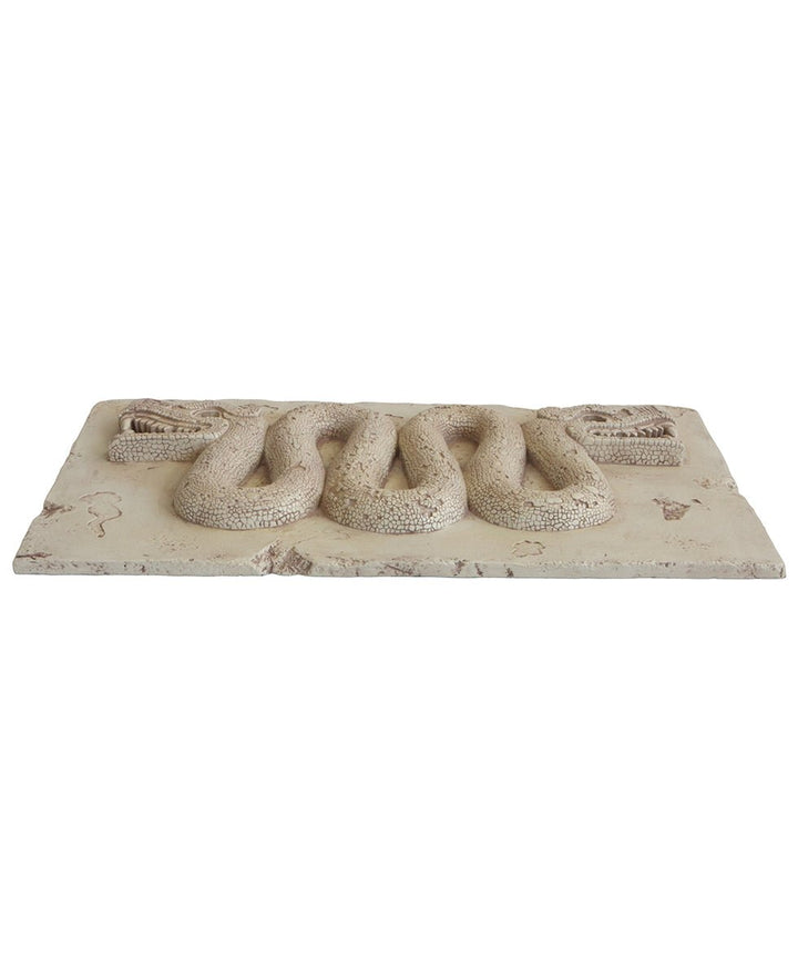 Aztec Double Headed Serpent Wall Plaque - Statues