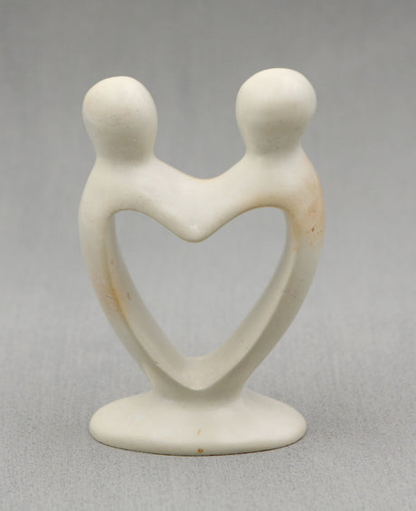 One Heart, One Love: Hand-Carved Couples Statue