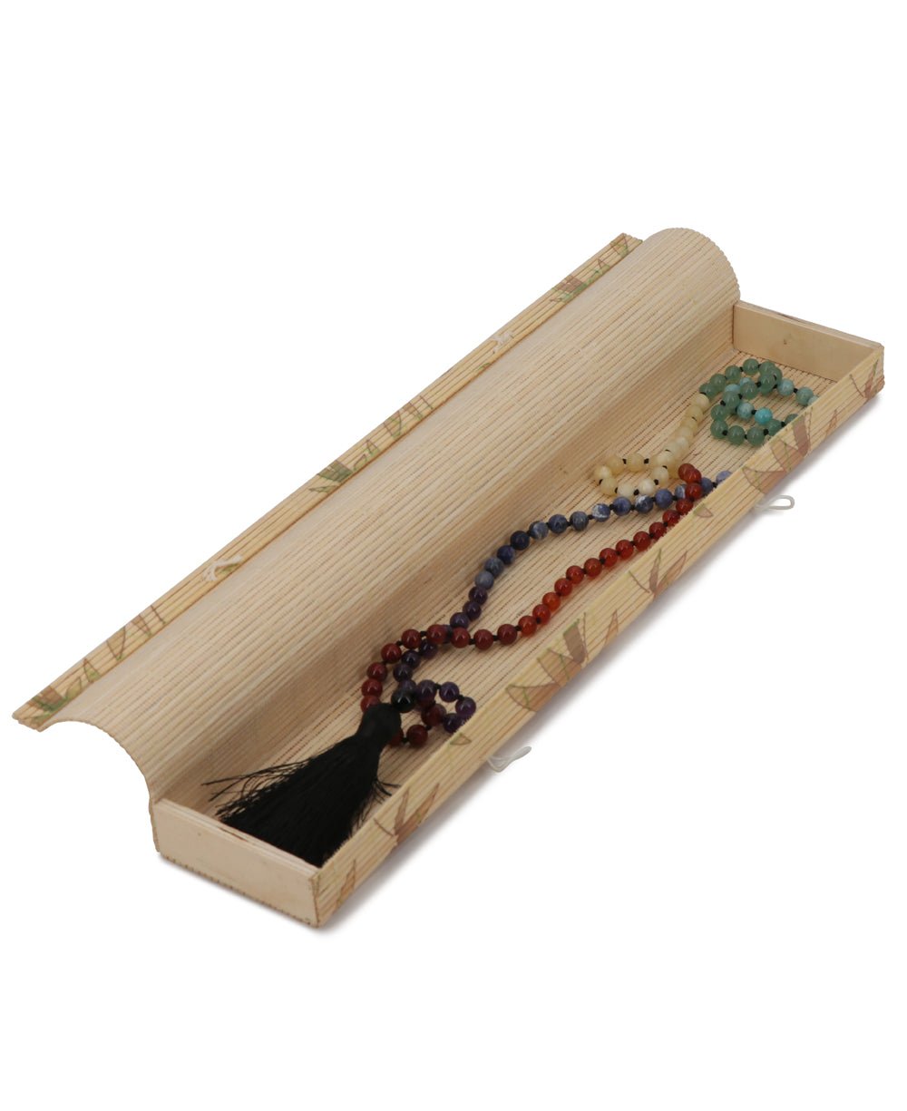 Bamboo Meditation Mala Box - Jewelry Boxes