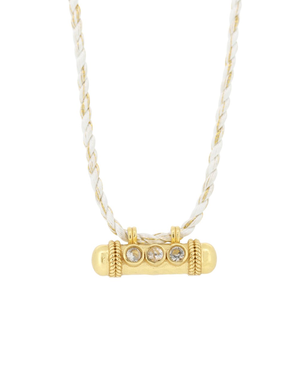 Birthstone Talisman Necklace Collection - Necklaces April (White Topaz)