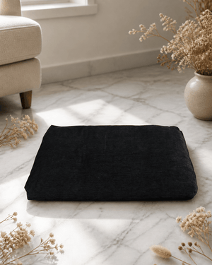 Black Zabuton Meditation Mat Cushion - Massage Cushions