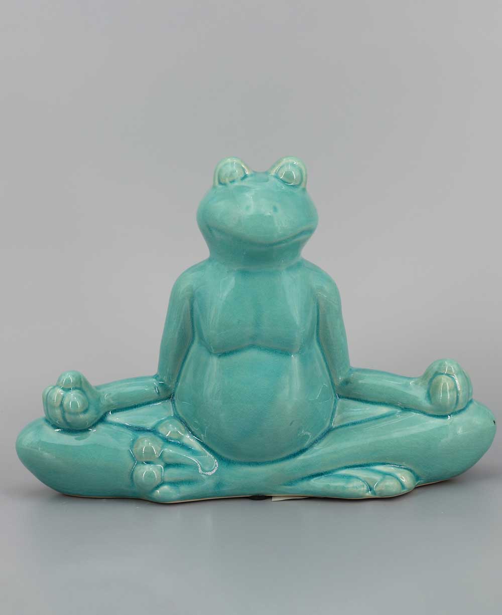 Ceramic Yoga Frog Figurines, Sold Individually Or Set - Sculptures & Statues Meditating Pose