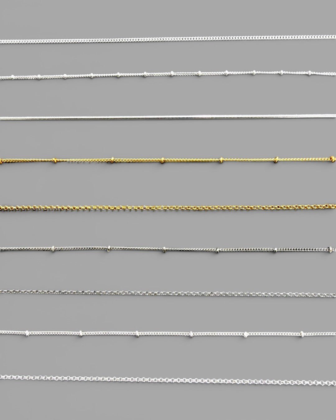 Chains for Pendants & Charms - Necklaces 16"+3" Silver Plated Beaded Chain $22