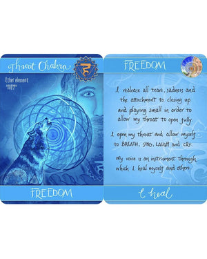 Chakra Cards for Belief Change – 56 - Card Affirmation Deck with Guidebook - Educational flash cards