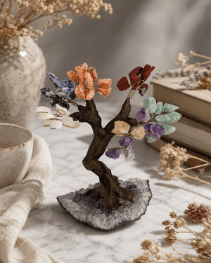Chakra Gemstones Bonsai Tree - Decor
