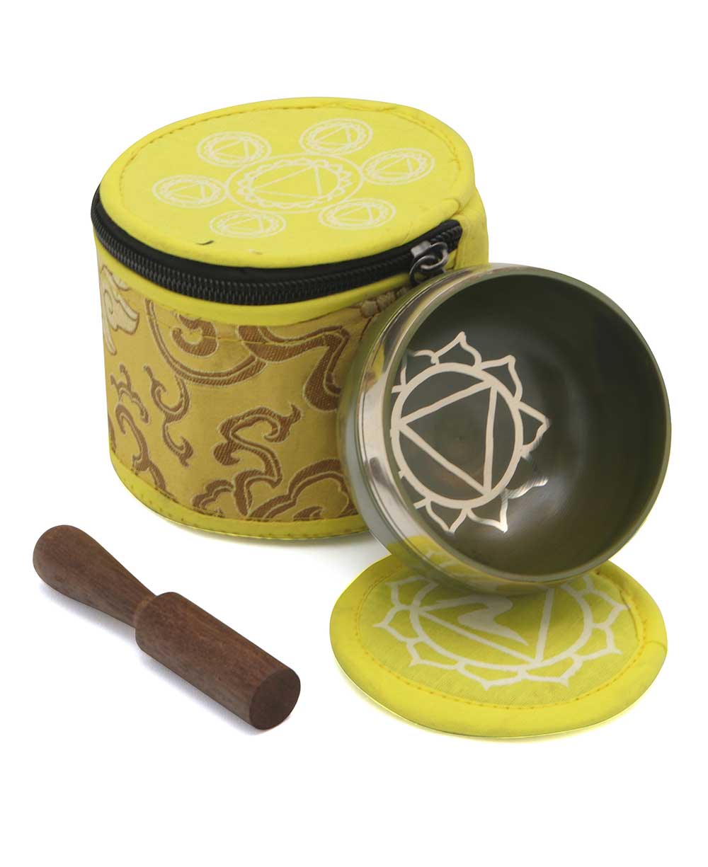 Chakra Singing Bowl Gift Set, Sold Individually - Bowls Solar Plexus Chakra