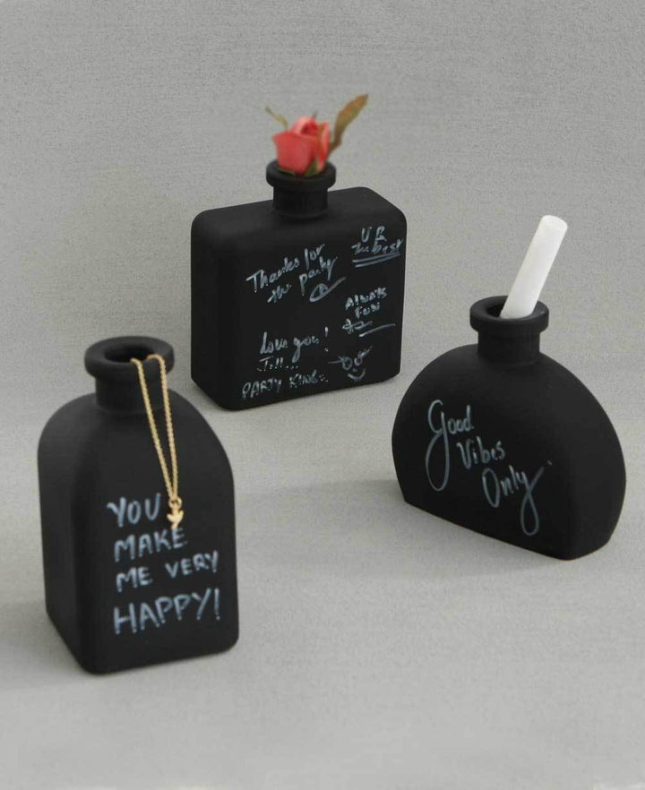 Chalkboard Scribble Vase - Vases Square