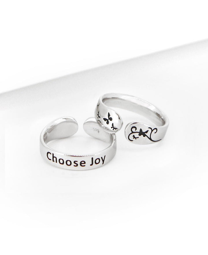 Choose Joy Inspirational Mantra Ring - Rings