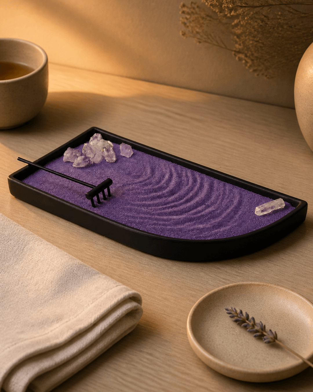Crown Chakra Amethyst Meditation Zen Garden - Zen Garden