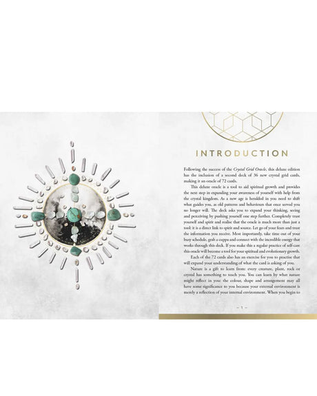 Crystal Grid Oracle – Deluxe 72 - Card Expansion Deck with Guidebook - Books