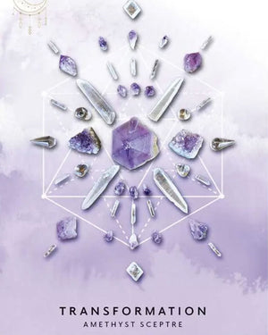 Crystal Grid Oracle – Deluxe 72 - Card Expansion Deck with Guidebook - Books