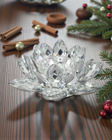 Crystal Lotus Tea - Light Candle Holder - Candle Holders