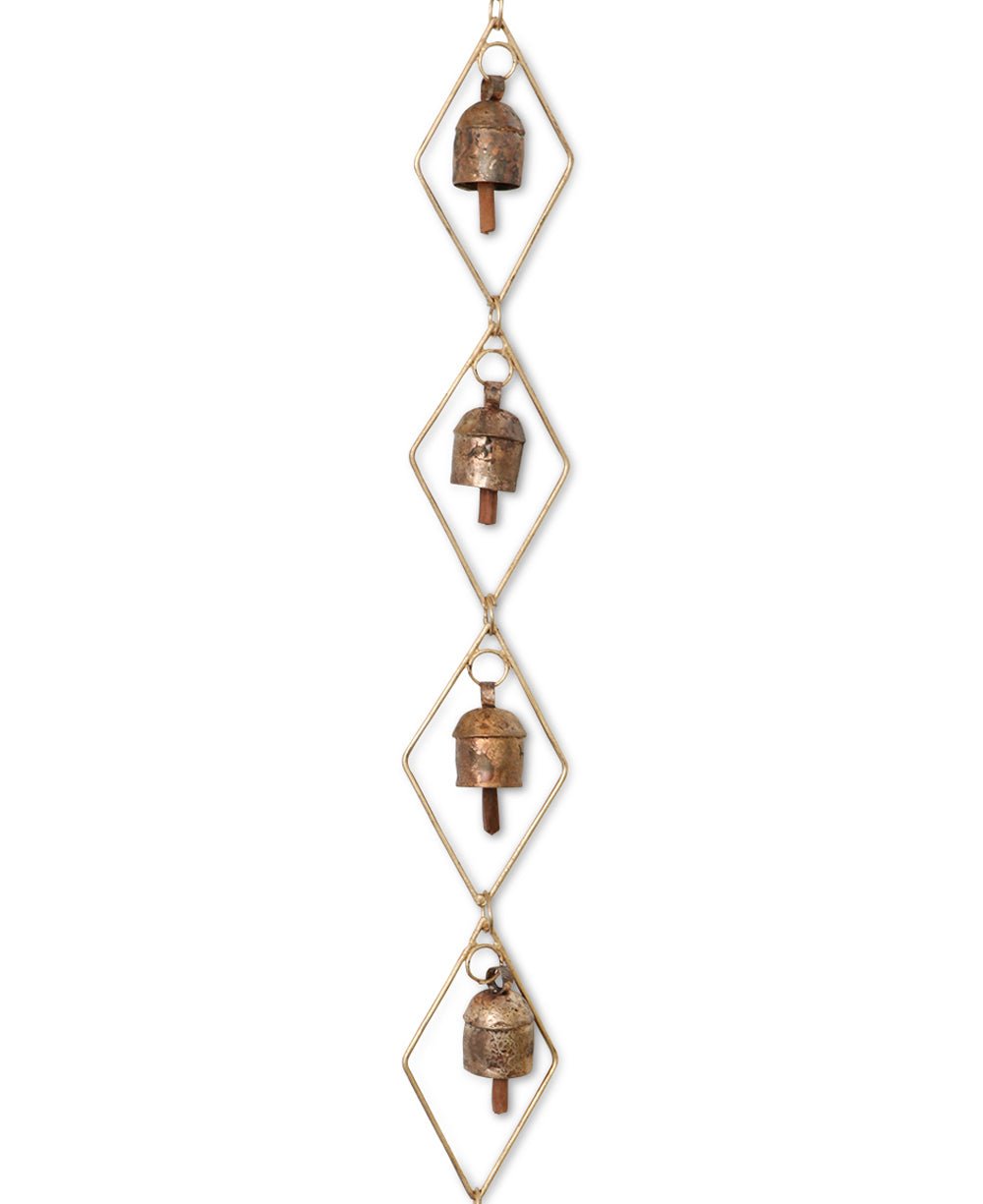 Diamond Shaped Bell Chime, Handmade - Wind Chimes