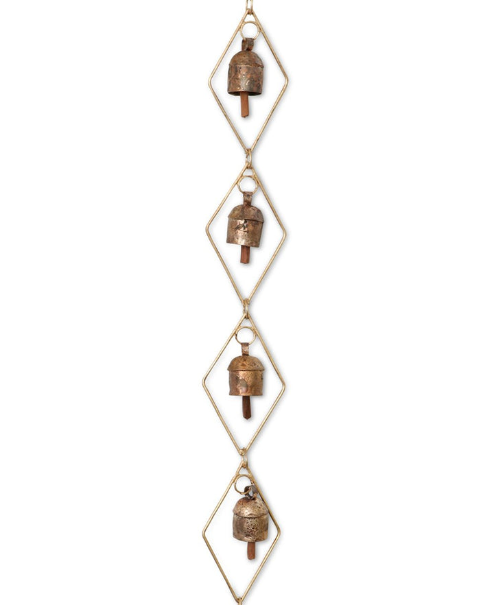 Diamond Shaped Bell Chime, Handmade - Wind Chimes