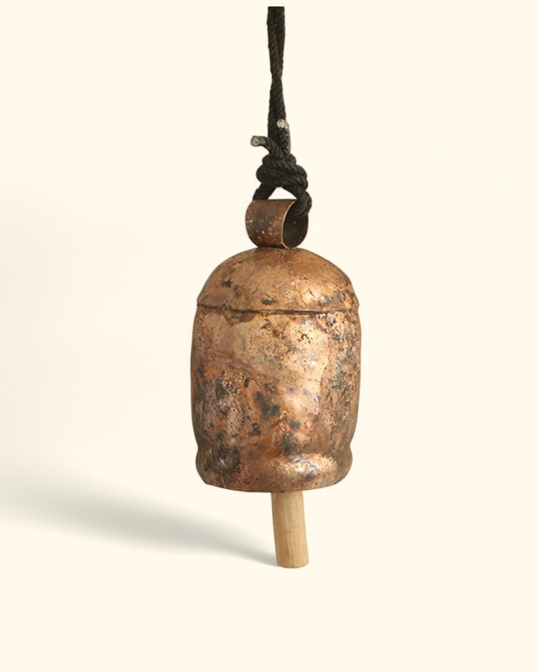Fair - trade and Handmade Large Decorative Cowbell With a Soothing Tone - Wind Chimes