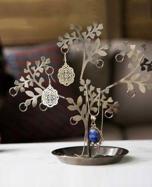 Fair Trade Tree Jewelry Stand, India - Decor