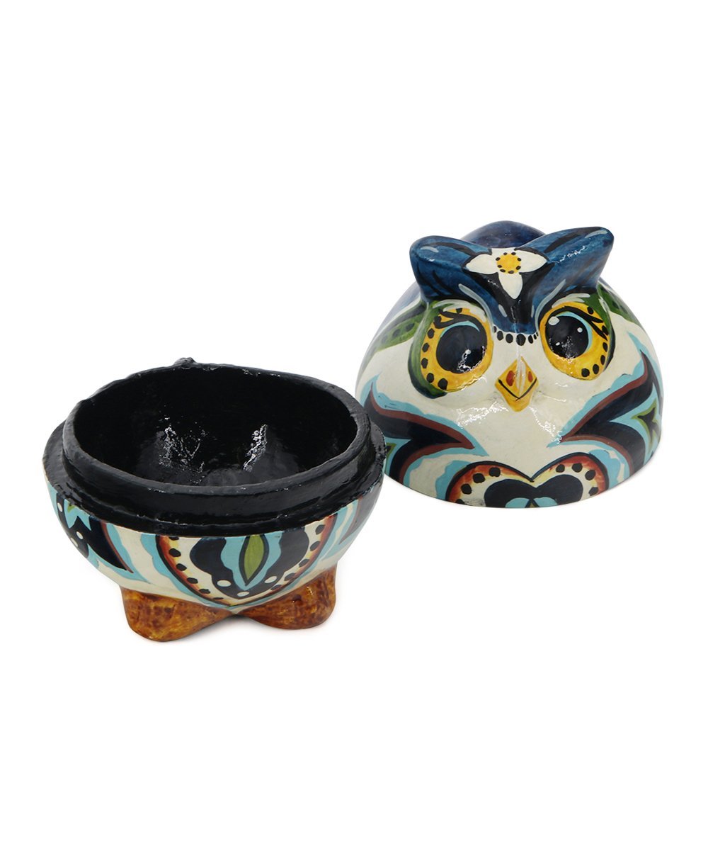 Fairtrade Wise Owl Blue Keepsake Box - Gift Boxes & Tins