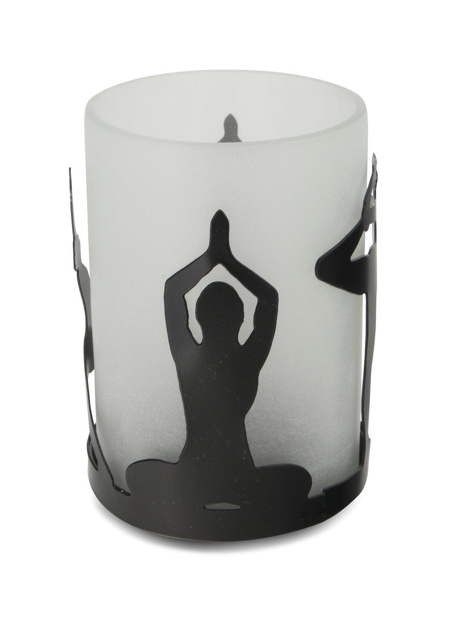 Fairtrade Yoga Poses Candle Holder - New