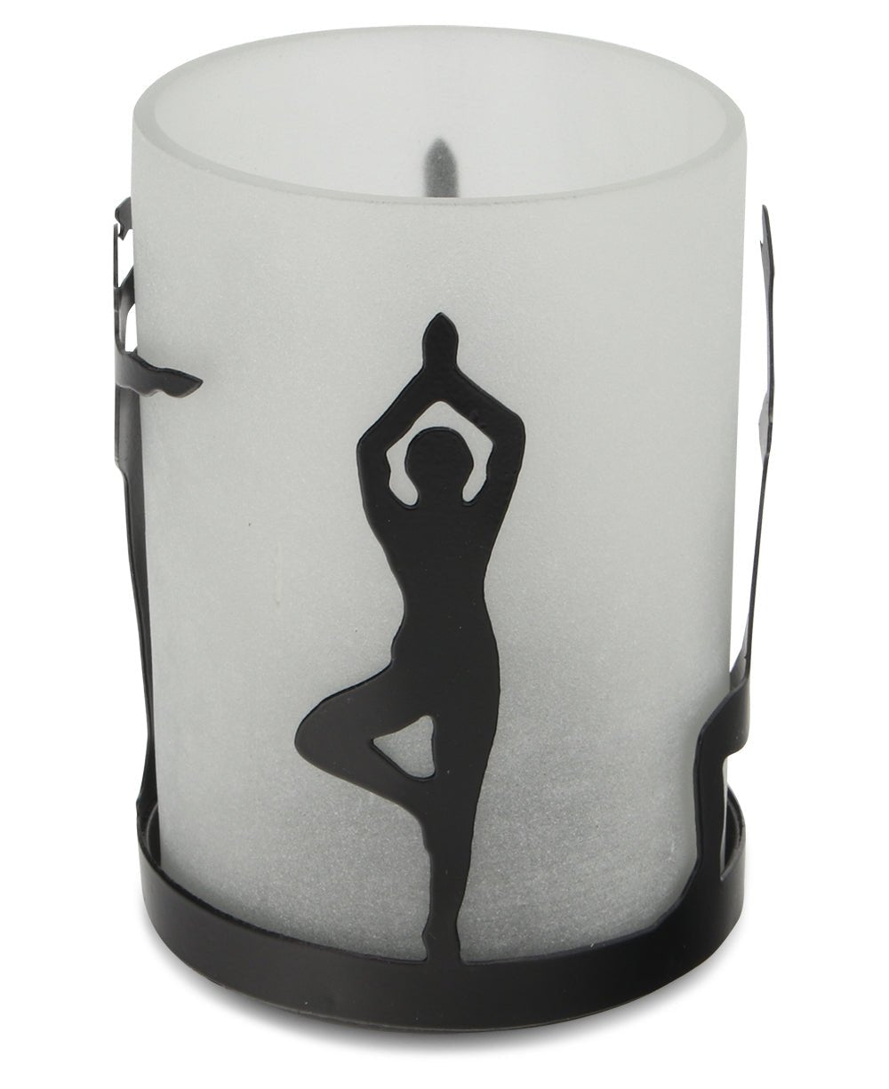 Fairtrade Yoga Poses Candle Holder - New