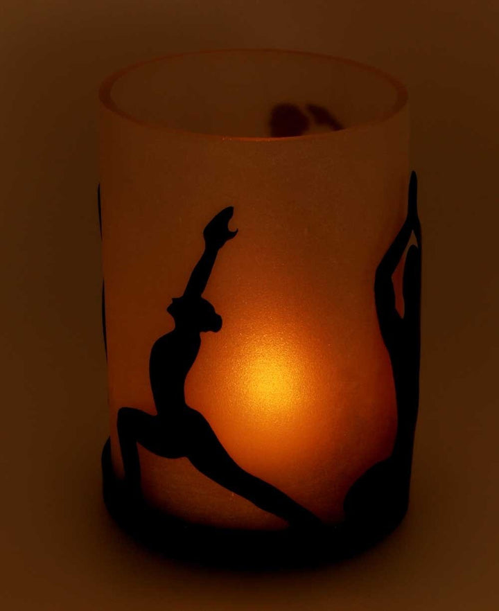 Fairtrade Yoga Poses Candle Holder - New