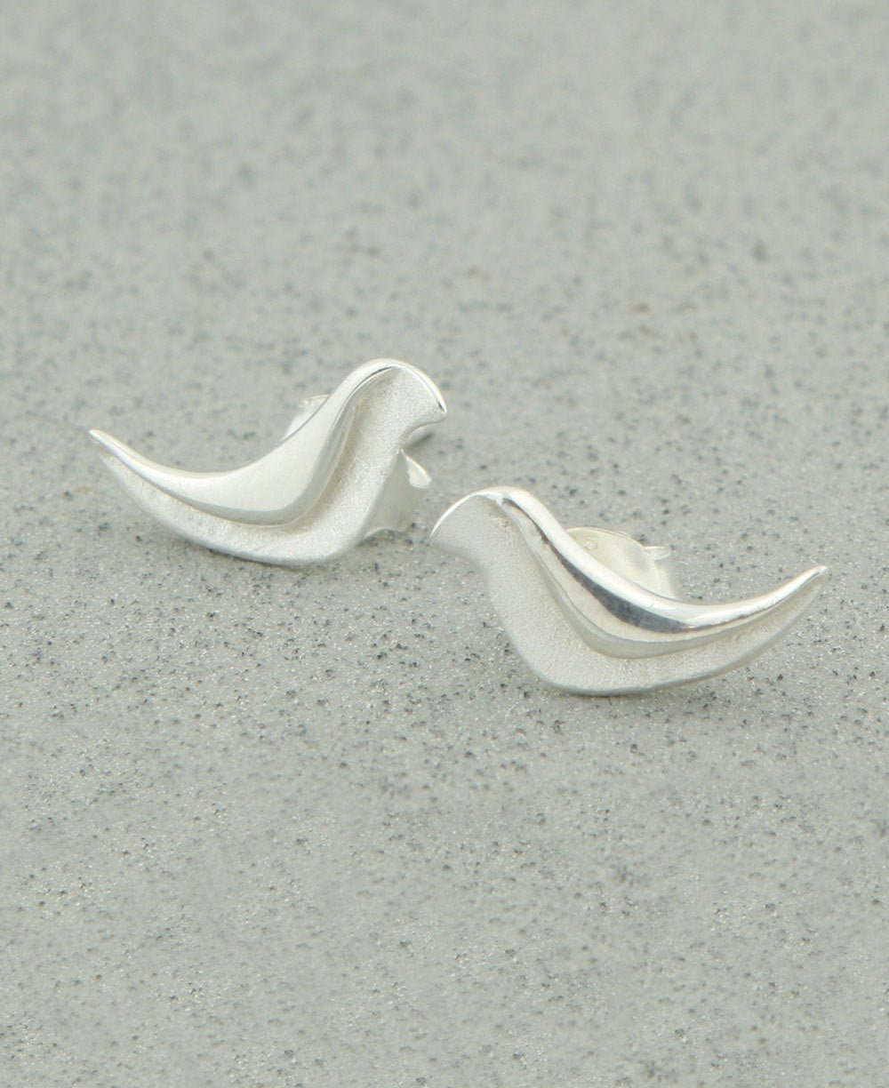 Fly Free Sterling Silver Bird Earrings - Meaningful Jewelry