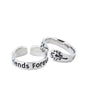 Friends Forever Adjustable Sterling Silver Friendship Ring - Rings