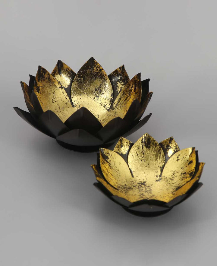 Gilded Lotus Accent Bowls - Home Small