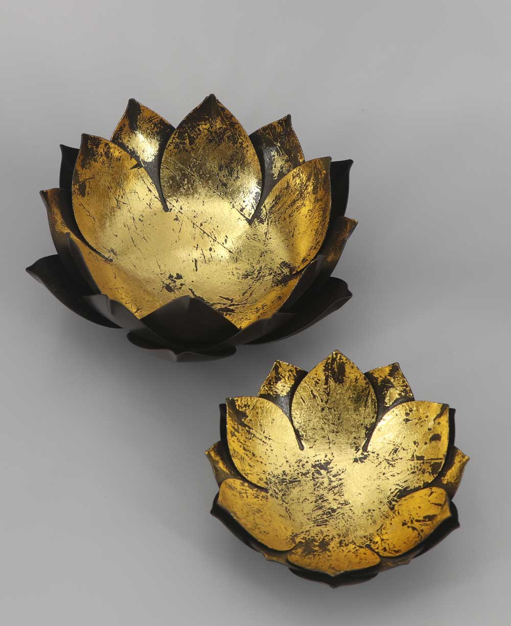 Gilded Lotus Accent Bowls - Home Small