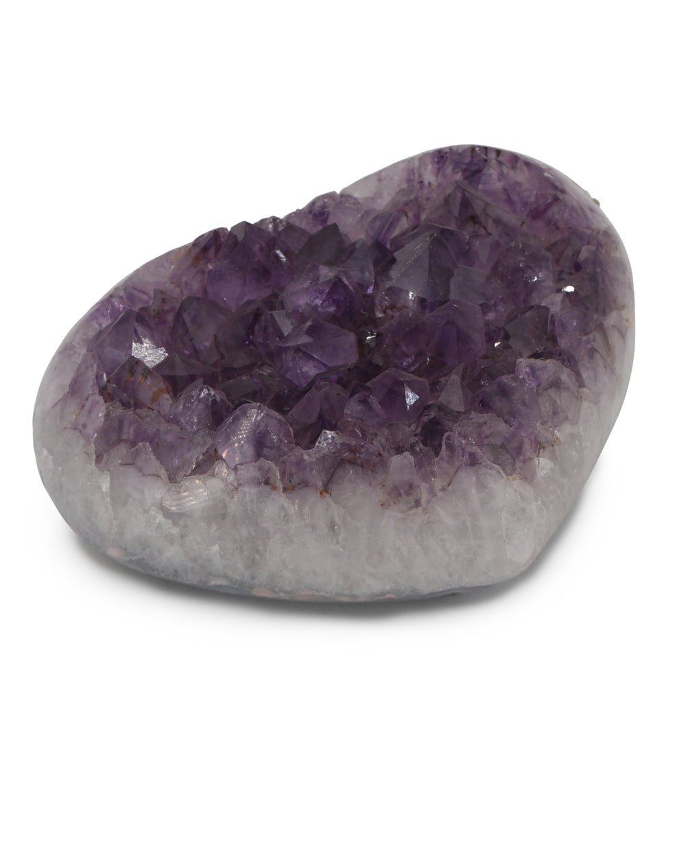 Glittering Amethyst Gemstone Heart Accents - Medium