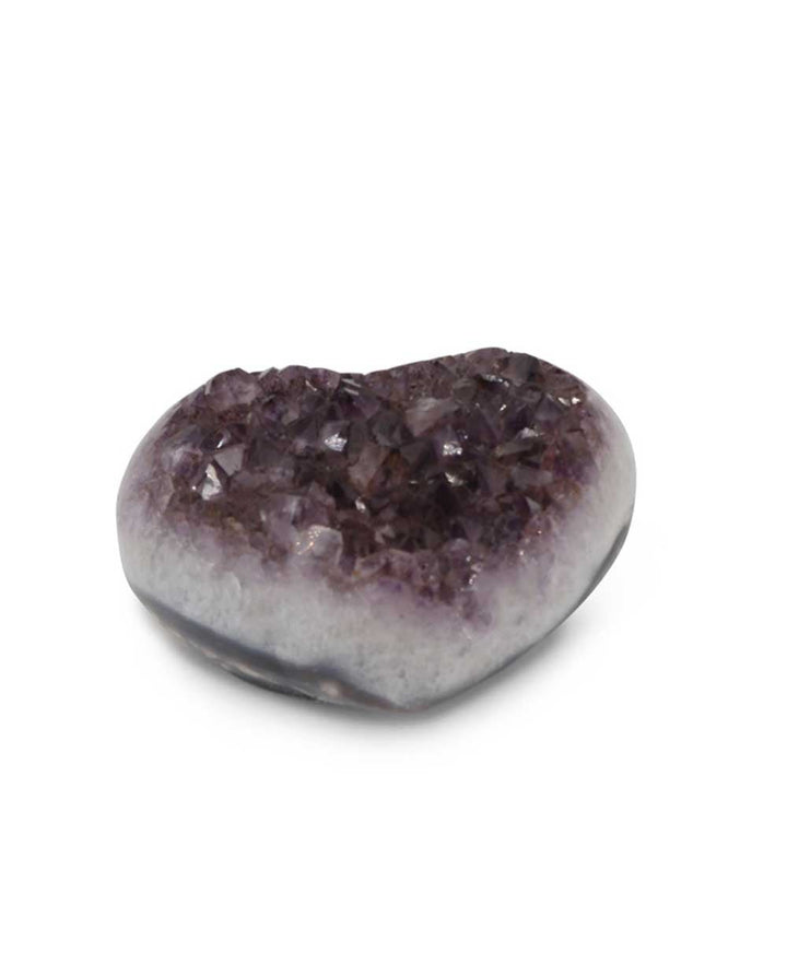 Glittering Amethyst Gemstone Heart Accents - Small