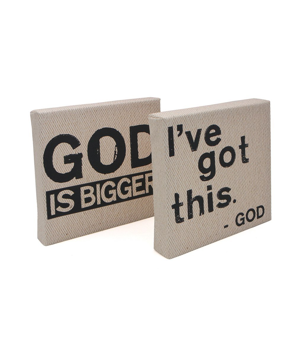 God Is Bigger (He’s Got This) Spiritual Wall Art - Home