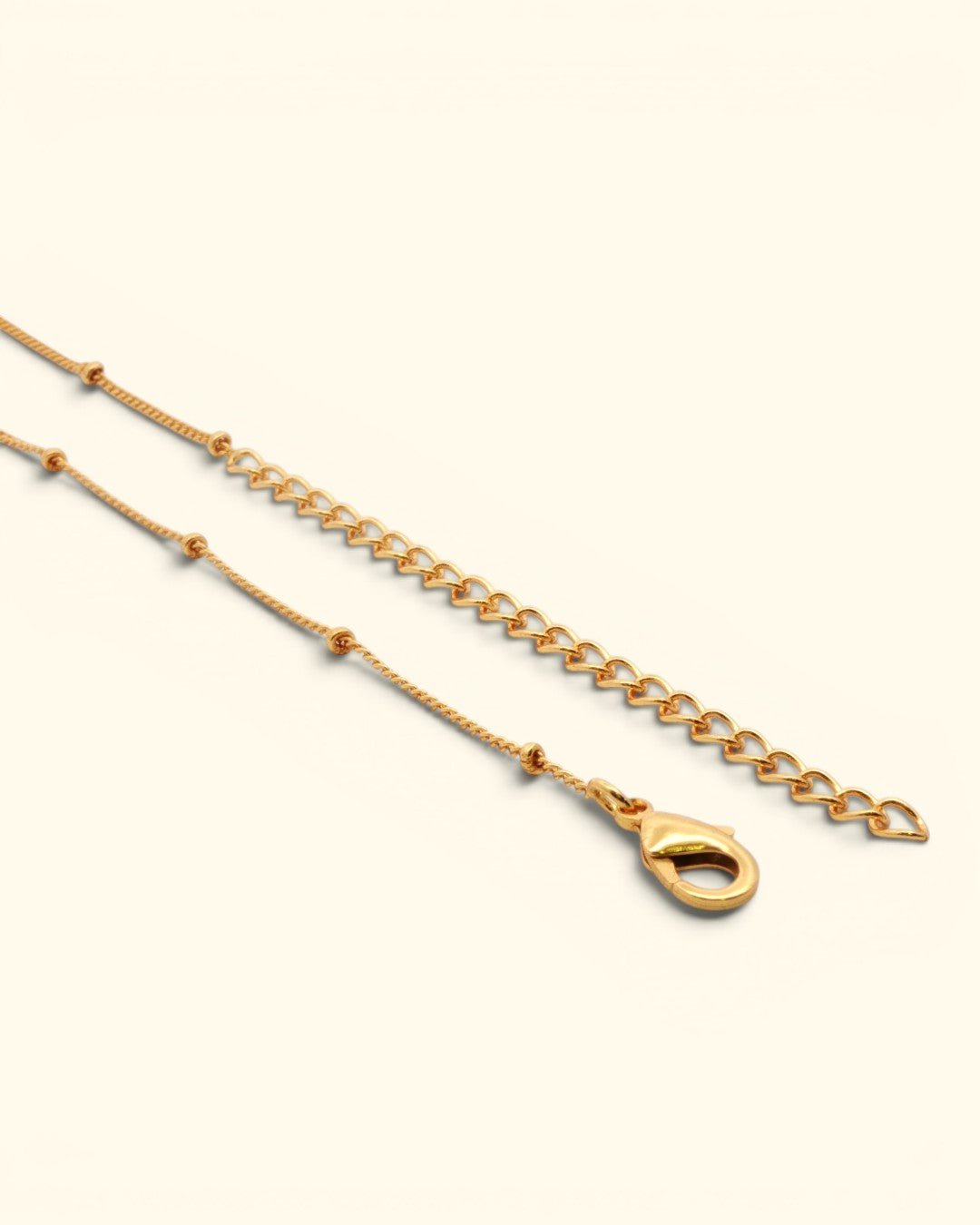 Gold - Plated Brass Moon Pendant Necklace with Engraved Affirmation - Necklace