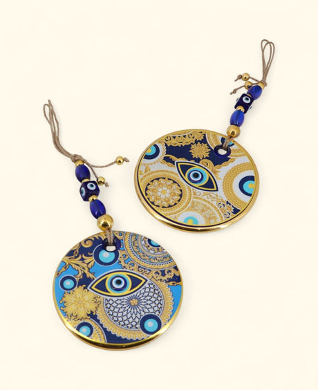 Golden Mandala Evil Eye Wall Ornament - Wall Hanging