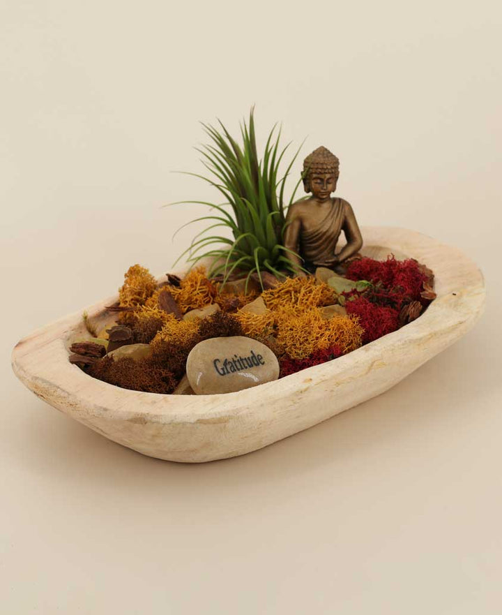 Gratitude Earthy Buddha Zen Terrarium - Ecospheres