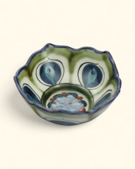 Hand - Painted Lotus Ceramic Bowl Set – Versatile Food - Safe or Decorative Dishes (Set of 2) - Bowls