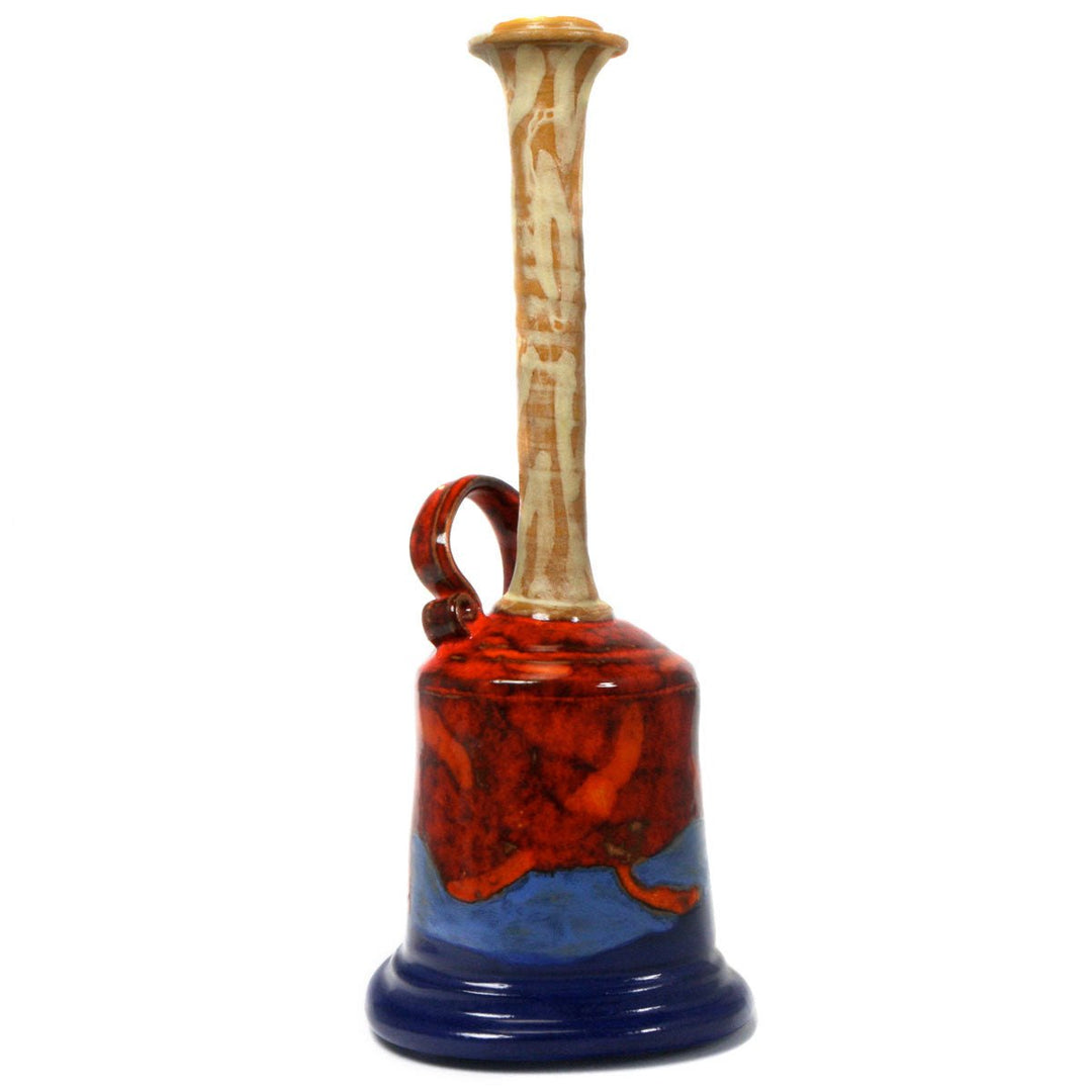 Handmade Decorative Red Clay Decanter by Danko – Bulgarian Artistry - Vase