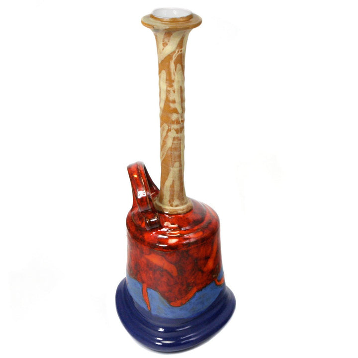 Handmade Decorative Red Clay Decanter by Danko – Bulgarian Artistry - Vase