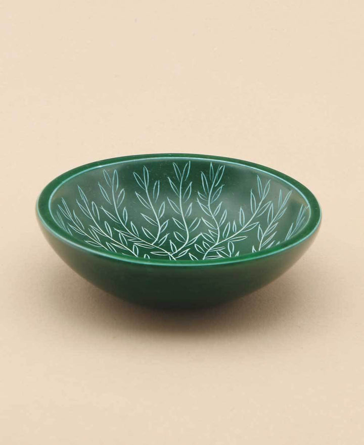 Handmade Small Tree of Life Bowl / Dish - Green