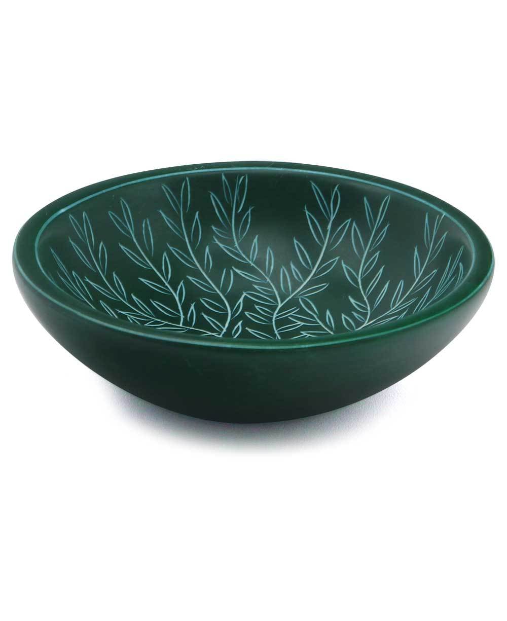 Handmade Small Tree of Life Bowl / Dish - Green