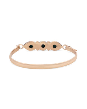 Healing and Harmony Cuff – Tibetan Turquoise Trio Bracelet in Sterling Silver & Bronze - Bracelets