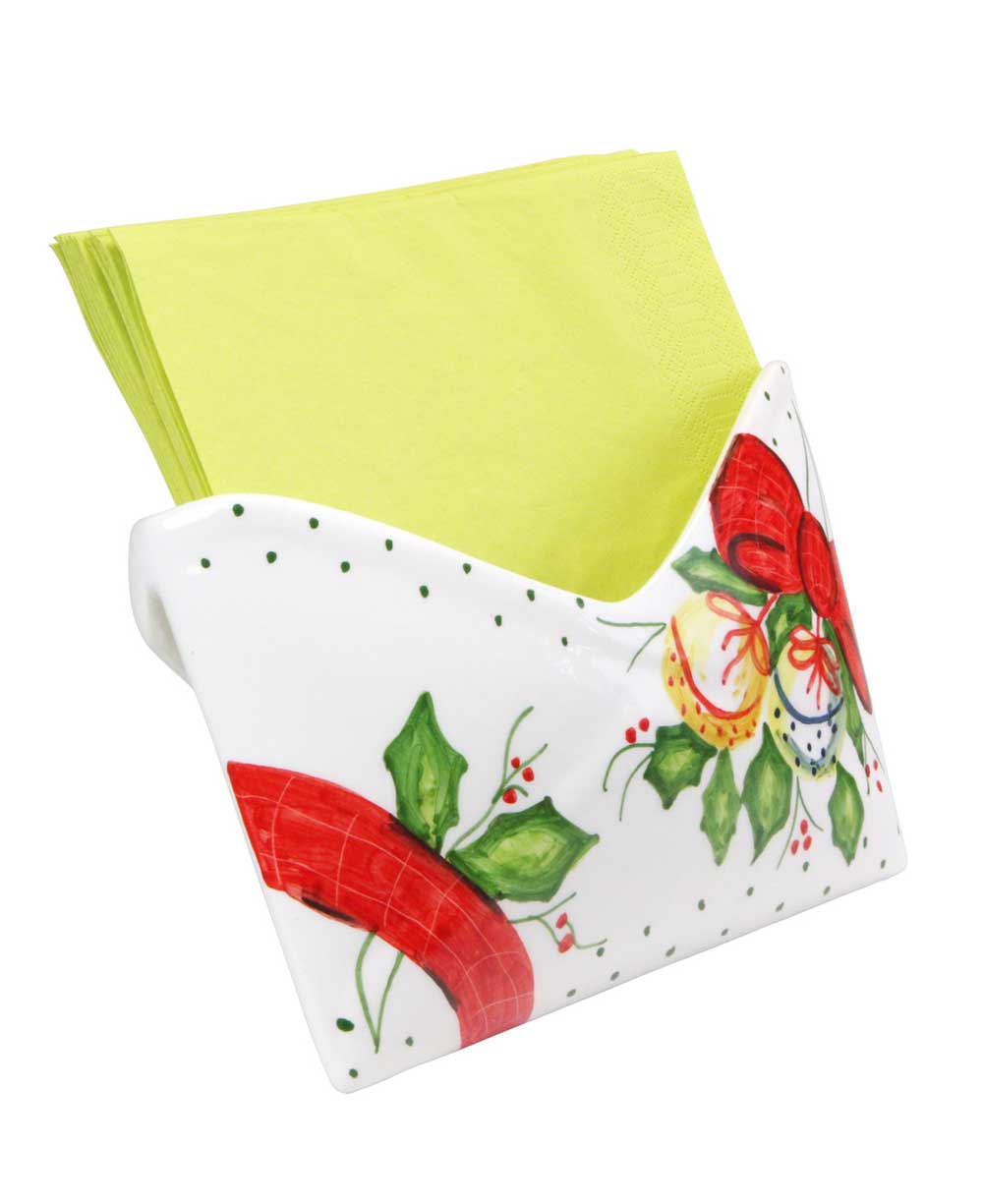 Holiday Motif Italian Napkin Holder - Accents