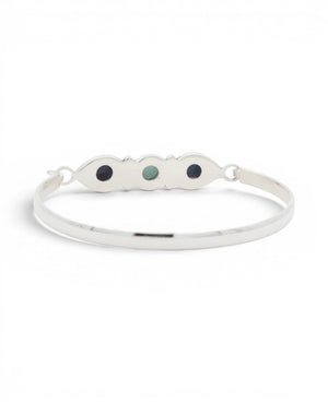 Lapis & Amazonite Three - Stone Cuff Bracelet — Guided by My Truth - Jewelry