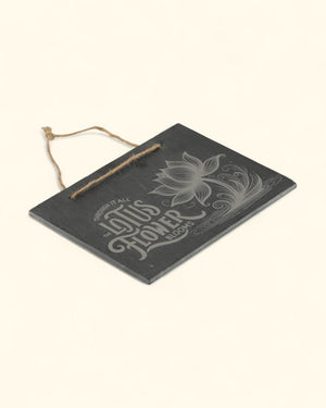 Lotus Flower Slate Wall Hanging - Wall Art