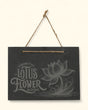Lotus Flower Slate Wall Hanging - Wall Art