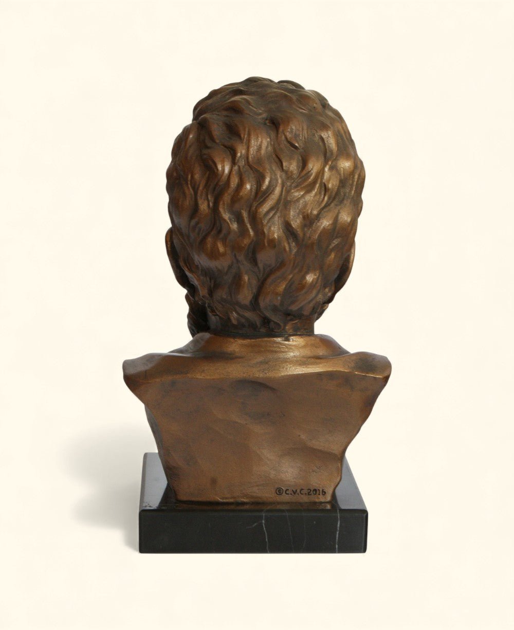 Michelangelo Bust Statue – Cast Stone Sculpture on Marble Base - Sculptures & Statues