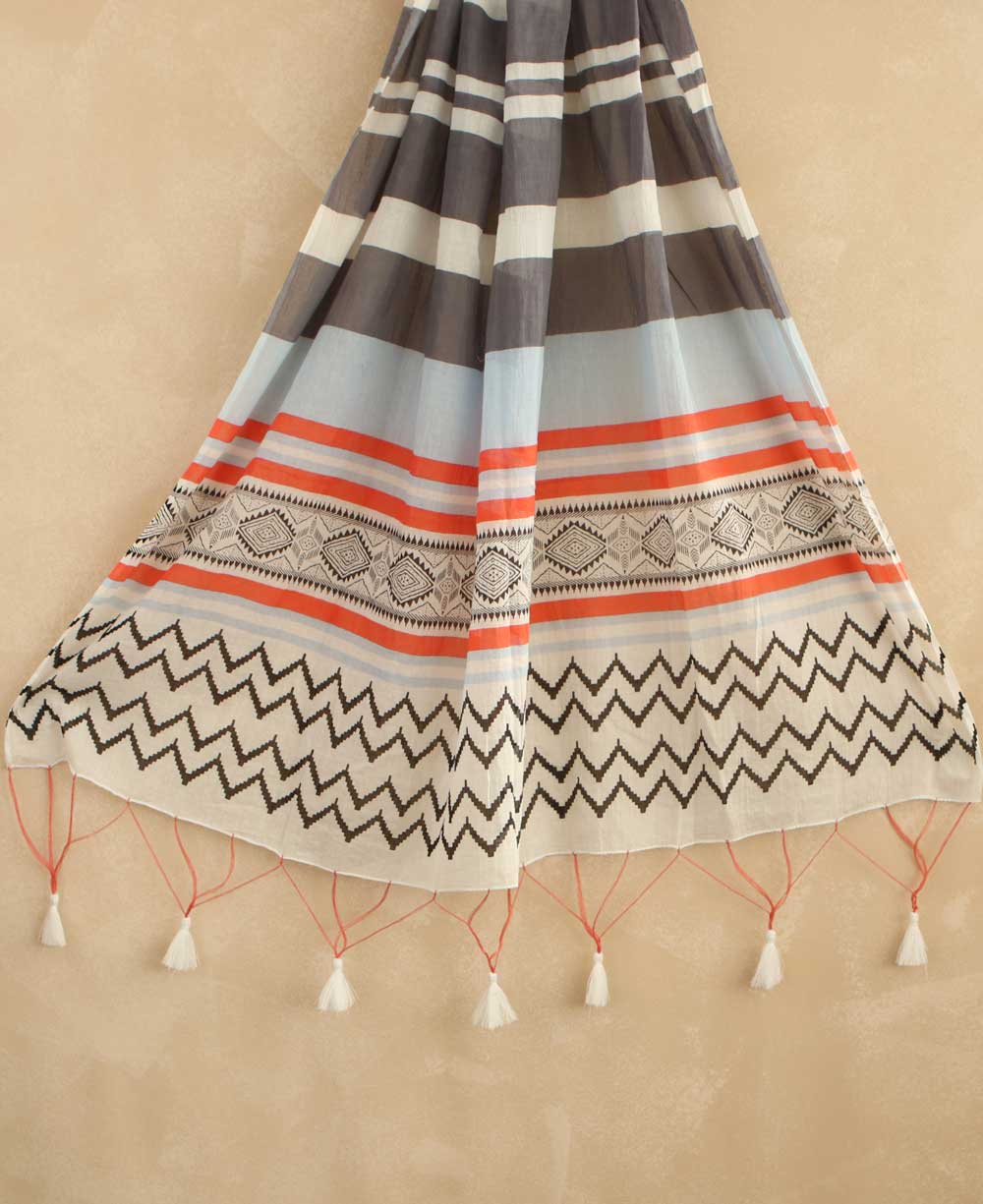 Modern Striped Tribal Scarf - Apparel