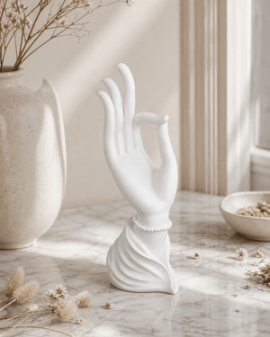 Mudra Porcelain Hand Sculpture - Home