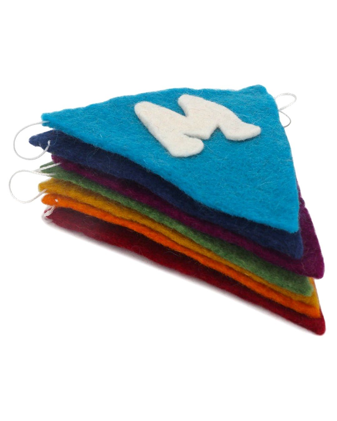 Namaste Felt Flag Banner in Chakra Colors - Wreaths & Garlands