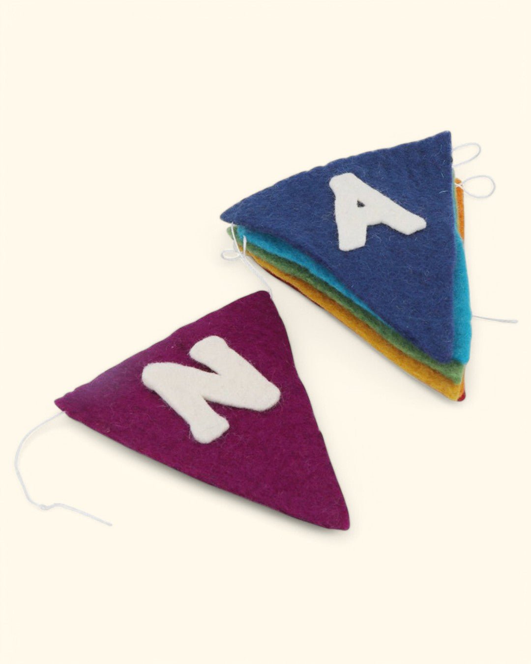 Namaste Felt Flag Banner in Chakra Colors - Wreaths & Garlands